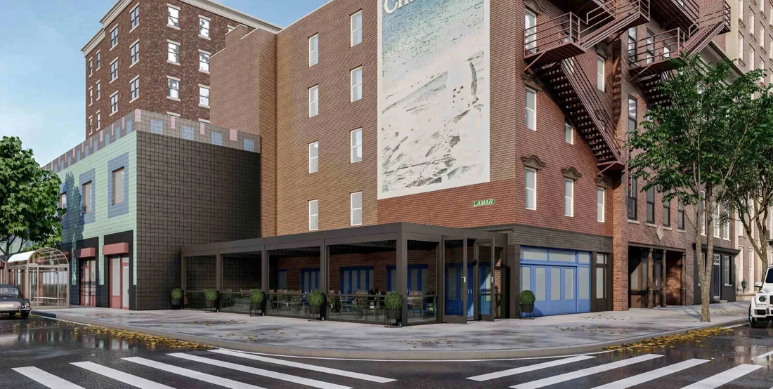 Brick Corner Terrace — large buildings visualization