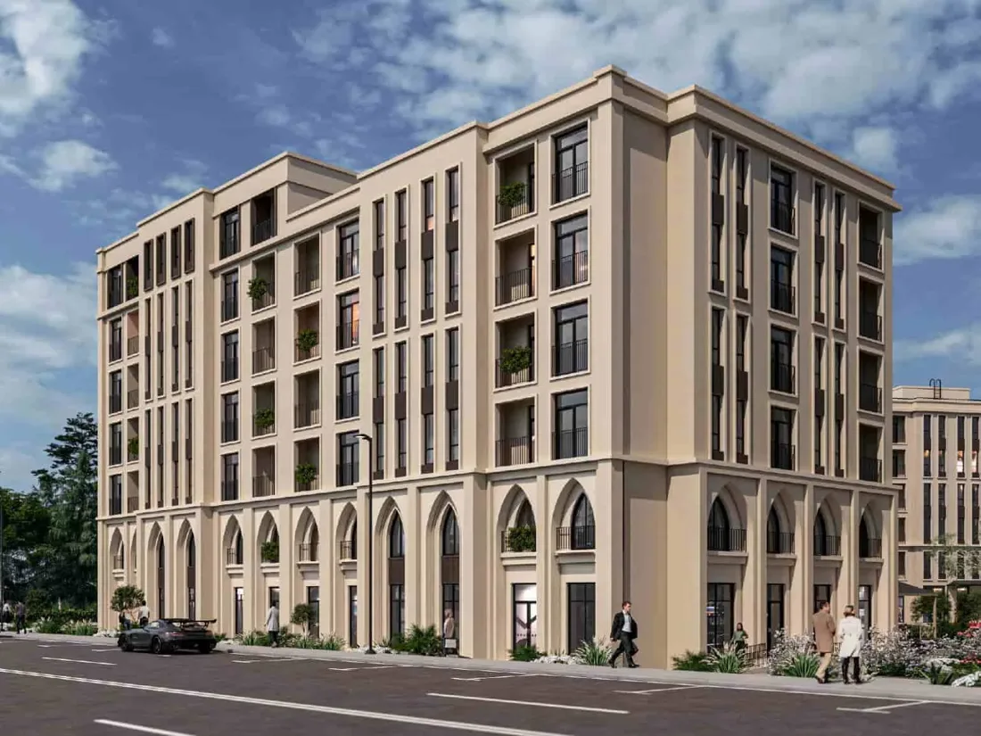 Courtyard Quarter — residential visualization