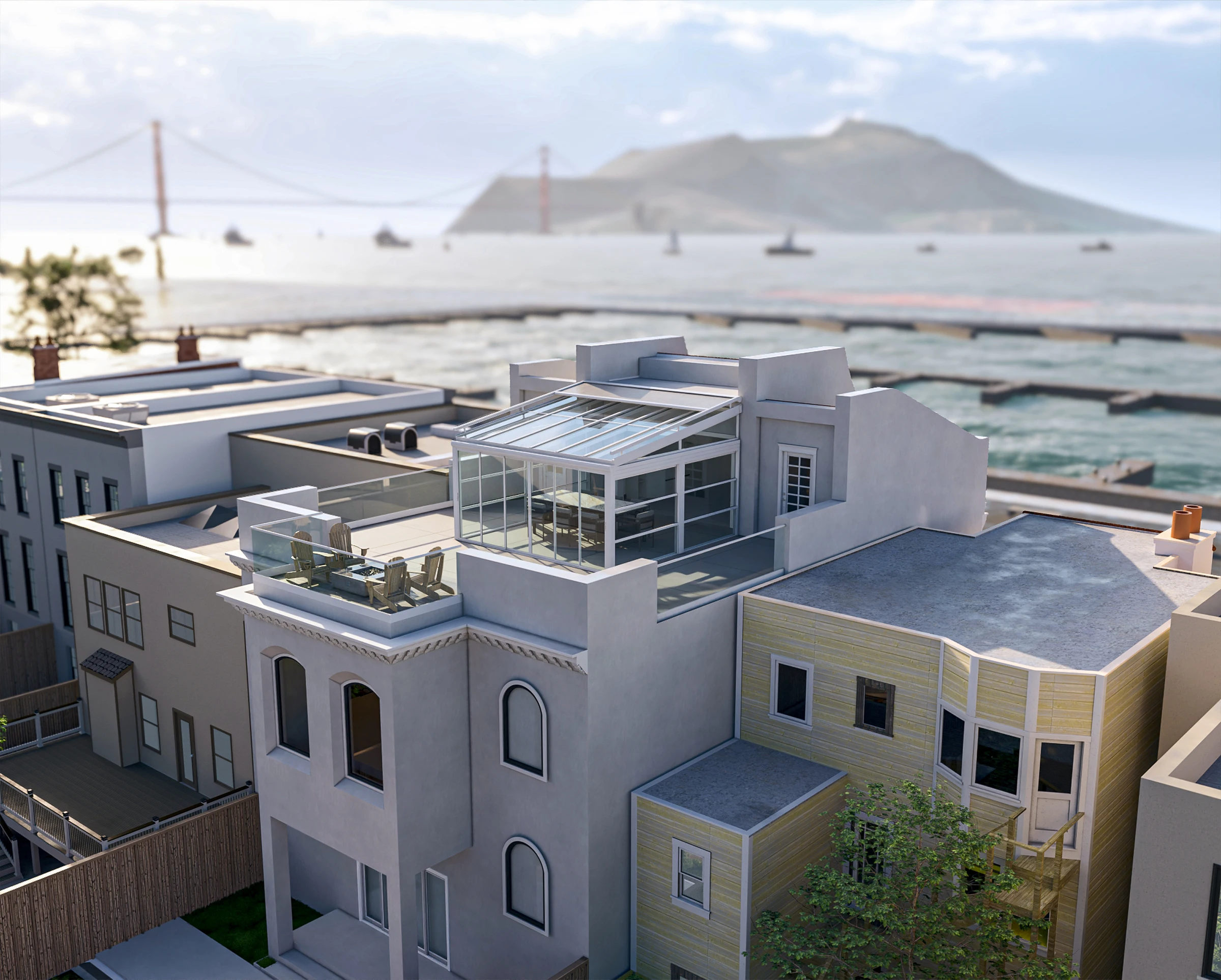 San Francisco Rooftop — view 1
